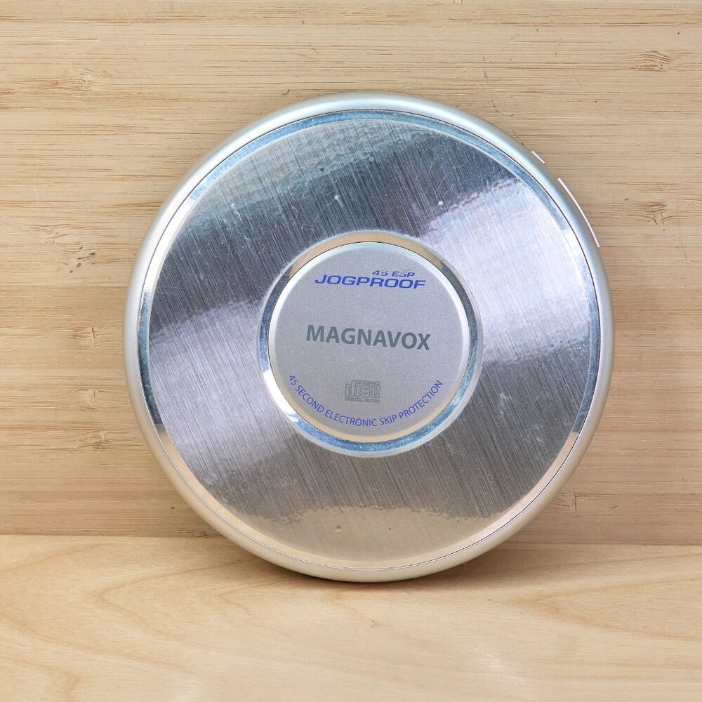 Magnavox MPC225SL Portable CD Player 45 Sec ESP Jogproof Silver Tested